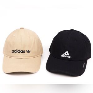 Adidas Beige and Black sporty hats